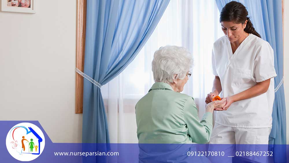 Patient nurse at home